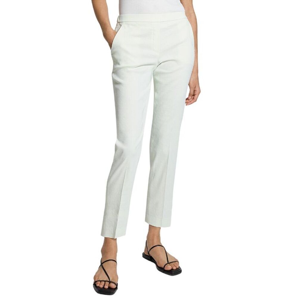 Theory Womens  Treeca Linen-Blend Pant